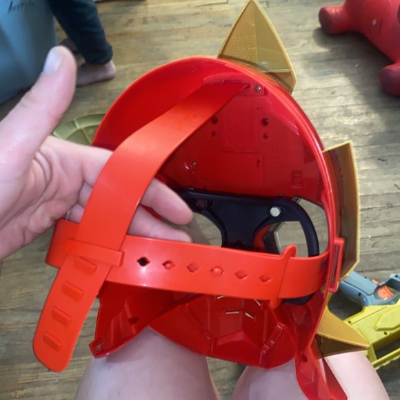 Power rangers red deluxe samurai megaforce ranger talking mask helmet - Picture 4 of 7
